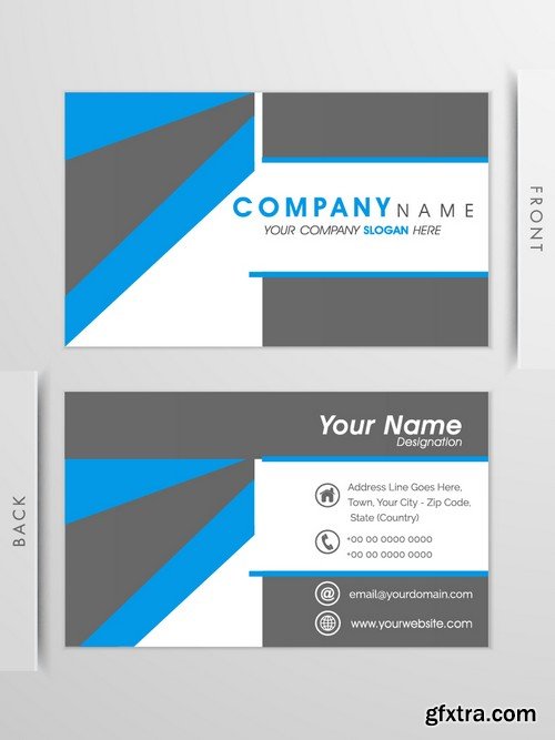 Stock Vectors - Business Card Template 9, 25xEPS