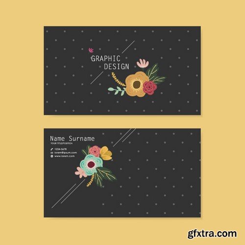 Stock Vectors - Business Card Template 9, 25xEPS