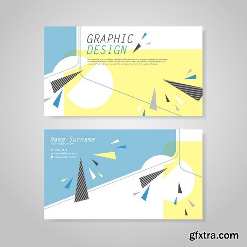 Stock Vectors - Business Card Template 9, 25xEPS