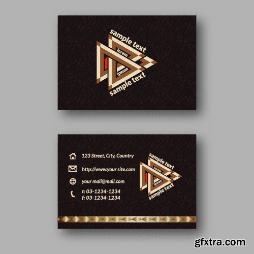 Stock Vectors - Business Card Template 9, 25xEPS