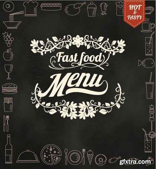 Stock Vectors - Menu Mix 15, 25xEPS