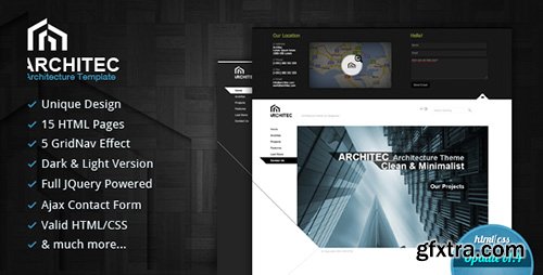 ThemeForest - Architec v1.4 - Architecture HTML Template - 526767