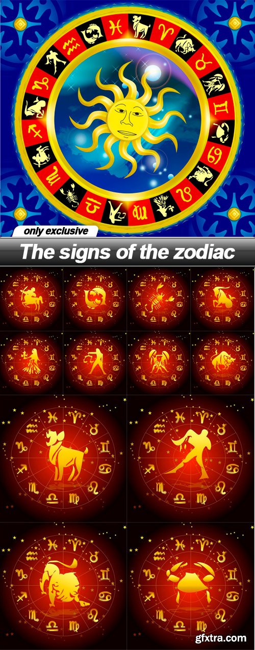 The signs of the zodiac - 13 UHQ JPEG