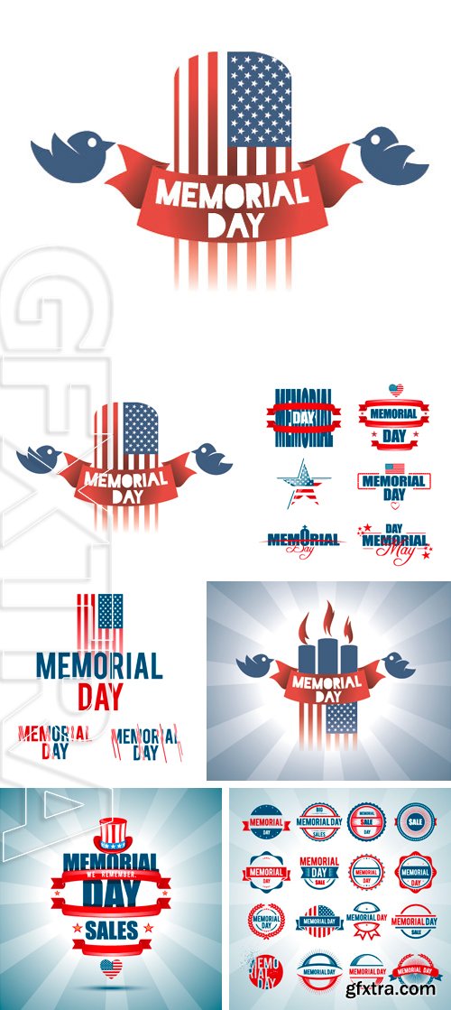 Stock Vectors - Vector illustration on Memorial Day