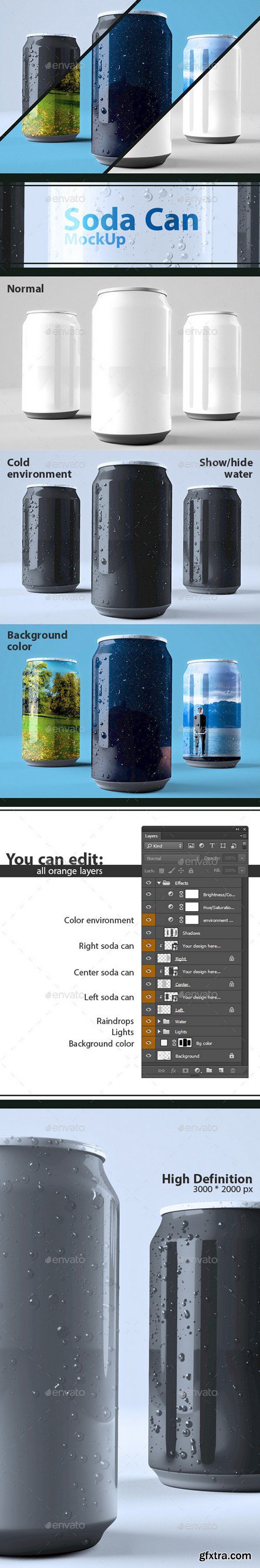 GraphicRiver - Soda Can Mockup 11539437