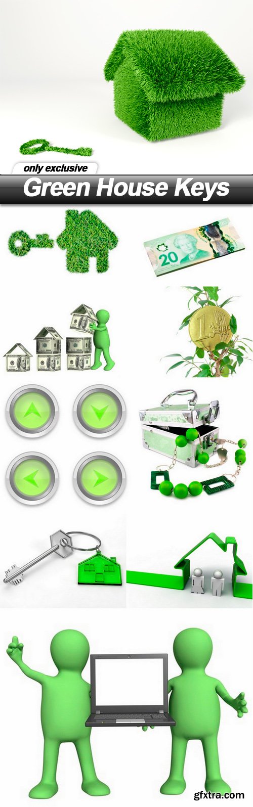 Green House Keys - 10 UHQ JPEG