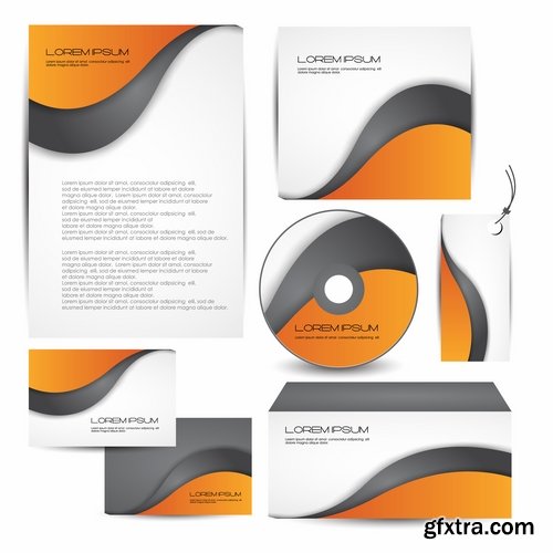 Collection of vector picture corporate template images for printing on a variety of subjects advertising #2-25 Eps