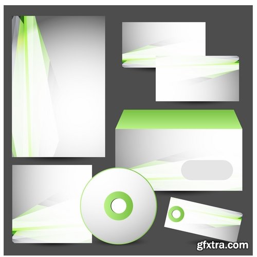 Collection of vector picture corporate template images for printing on a variety of subjects advertising #2-25 Eps