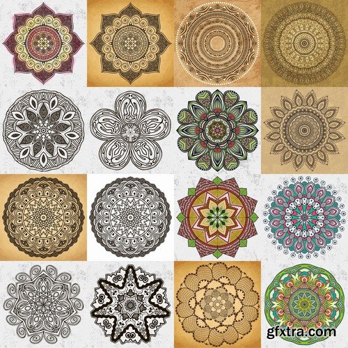 Collection of vector image calligraphic elements vintage design element #3-25 Eps