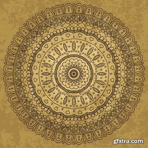 Collection of vector image calligraphic elements vintage design element #3-25 Eps