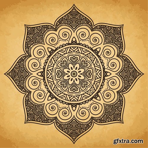 Collection of vector image calligraphic elements vintage design element #3-25 Eps