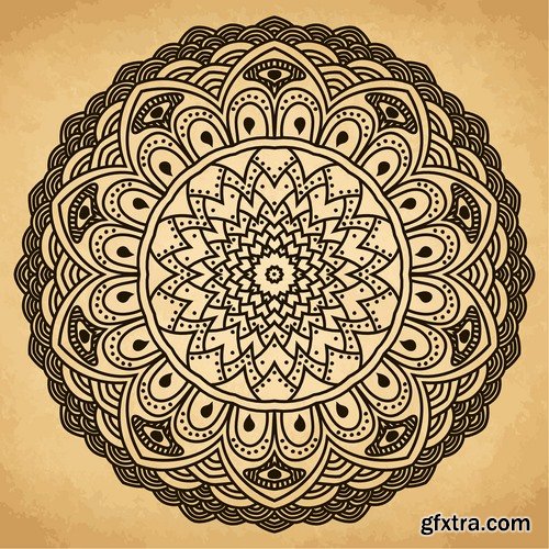 Collection of vector image calligraphic elements vintage design element #3-25 Eps