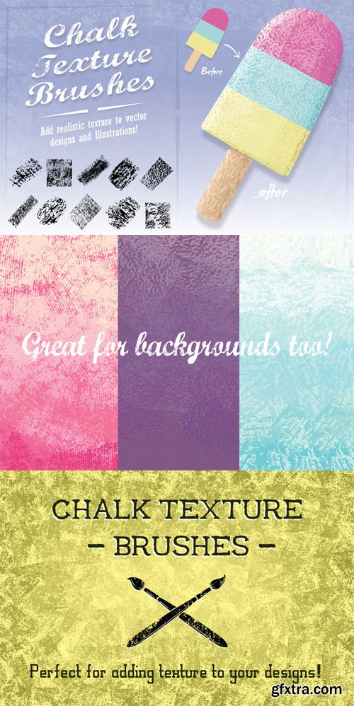 CM - Chalk Texture Brushes 44754