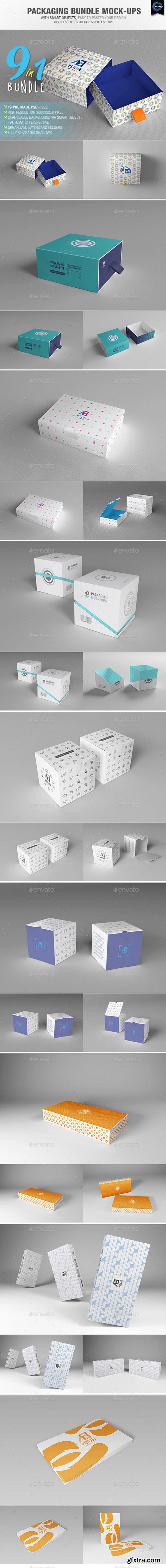 GraphicRiver - Packaging Bundle Mockups 10664055