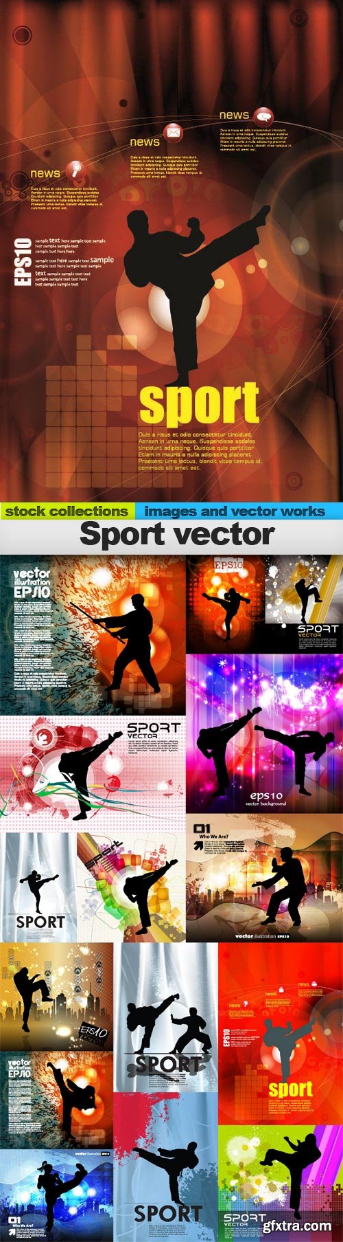 Sport vector, 15 x EPS