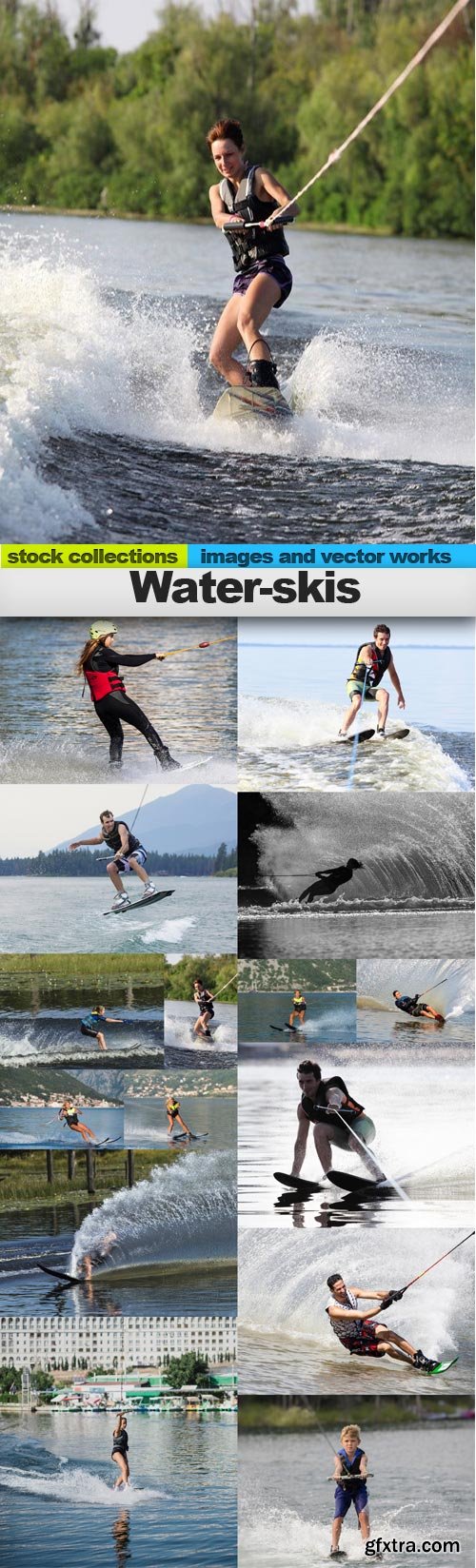 Water-skis, 15 x UHQ JPEG