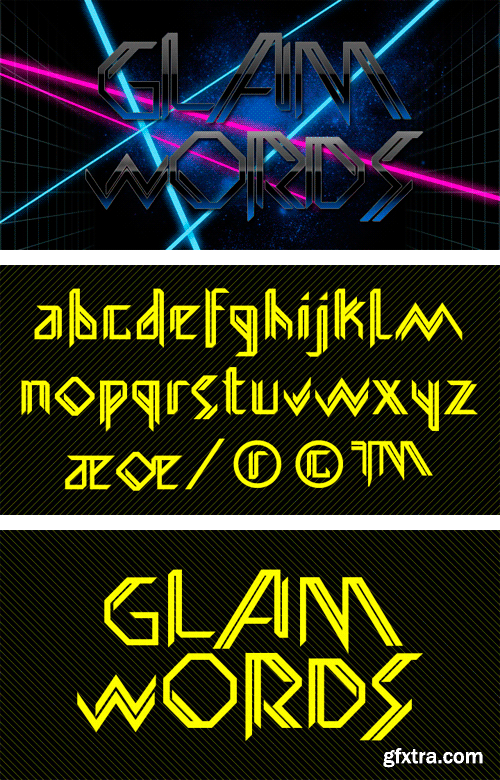 Glamwords Font Family