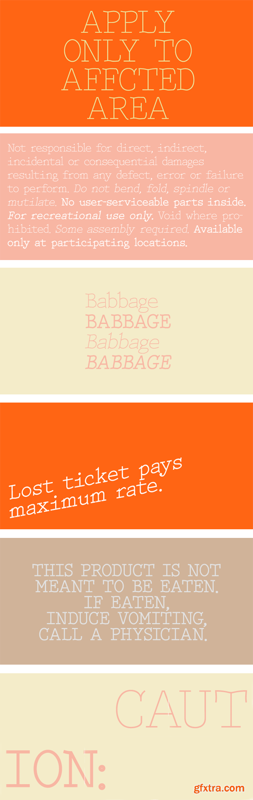 Babbage Font Family