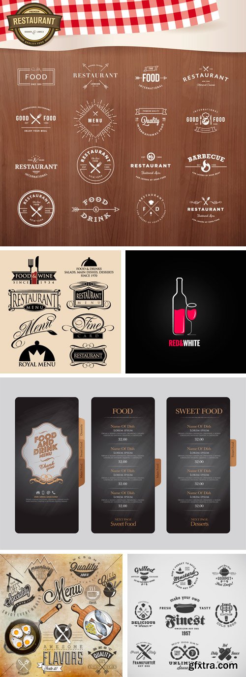 Amazing SS - Restaurant Design Elements, 25xEPS