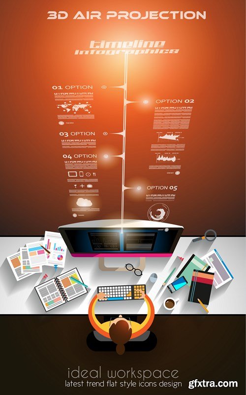 Infographic Teamwork Design Elements - 25x EPS