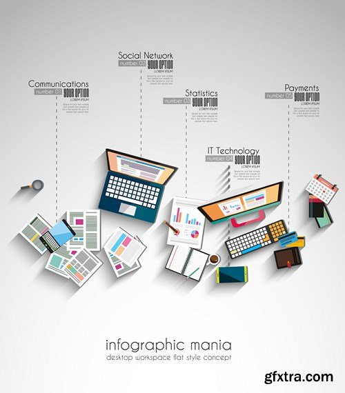 Infographic Teamwork Design Elements - 25x EPS