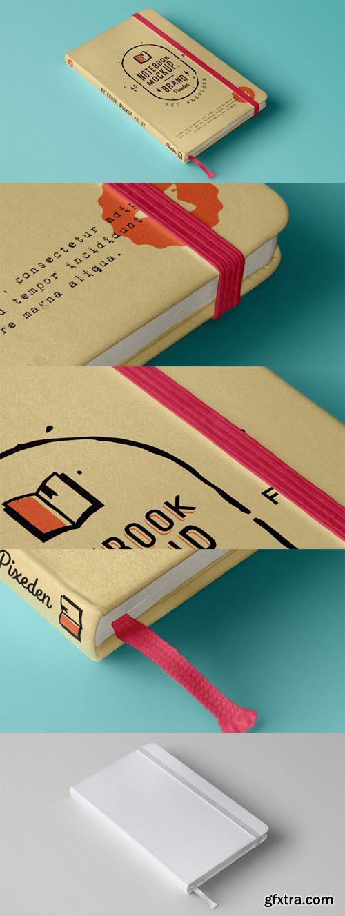 Classic Psd Notebook Mockup Vol 2