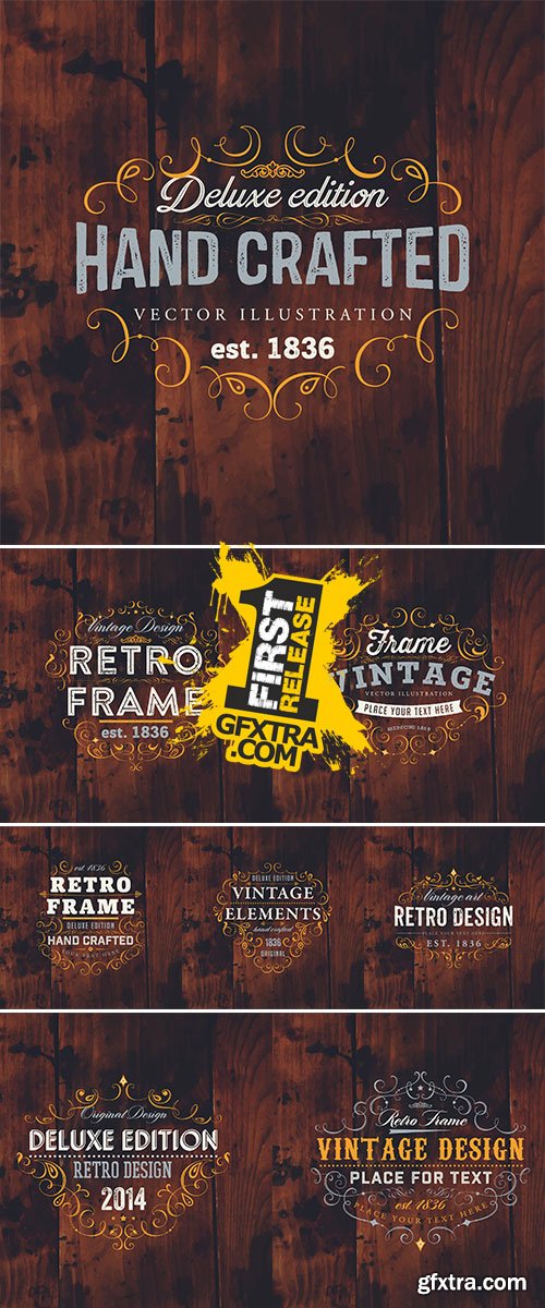 Vector Stock Vintage Frame for Luxury Logos