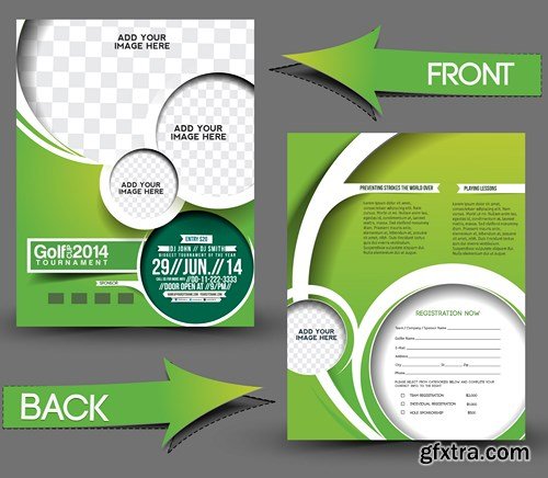 Flyer and Brochure - 25x EPS