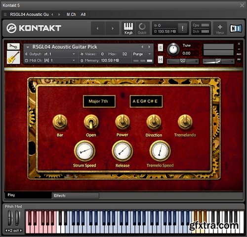 Replika Sound Steel String Acoustic Guitar KONTAKT-FANTASTiC