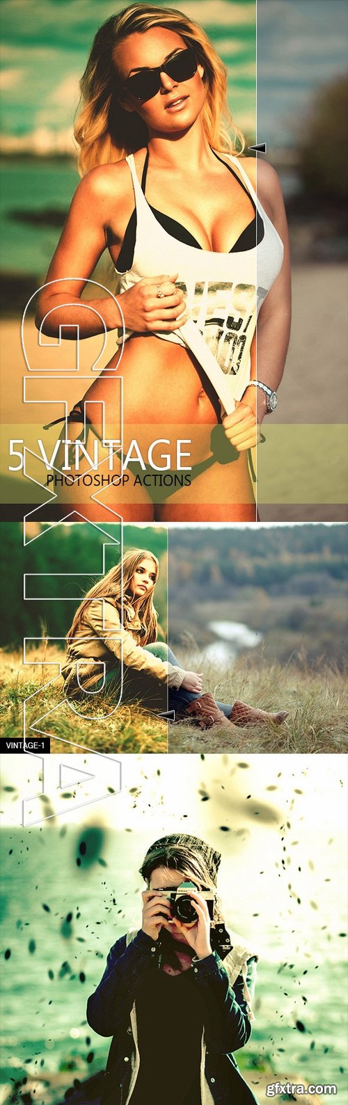 GraphicRiver - 5 Vintage Photoshop Action 11562781