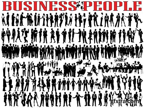 Business People Silhouettes - 25x EPS