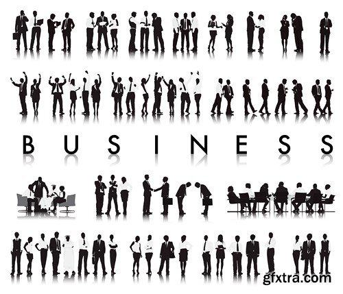 Business People Silhouettes - 25x EPS