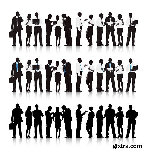 Business People Silhouettes - 25x EPS