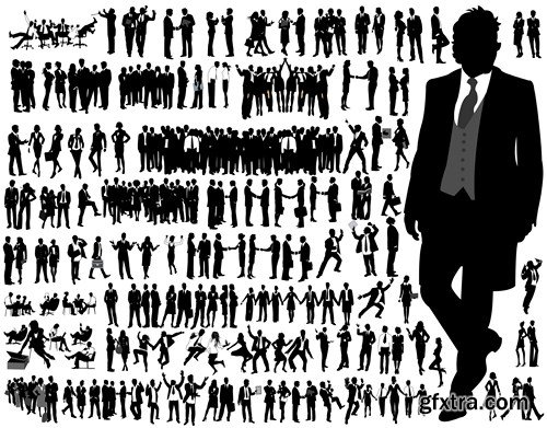 Business People Silhouettes - 25x EPS