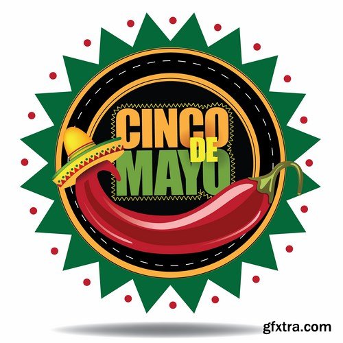 Cinco de Mayo icon - 9 EPS