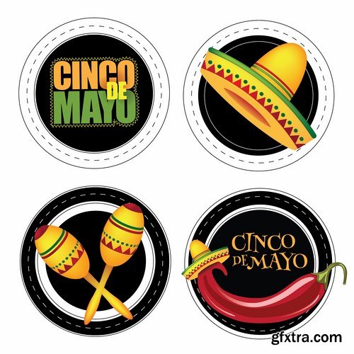 Cinco de Mayo icon - 9 EPS