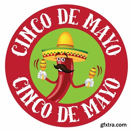 Cinco de Mayo icon - 9 EPS