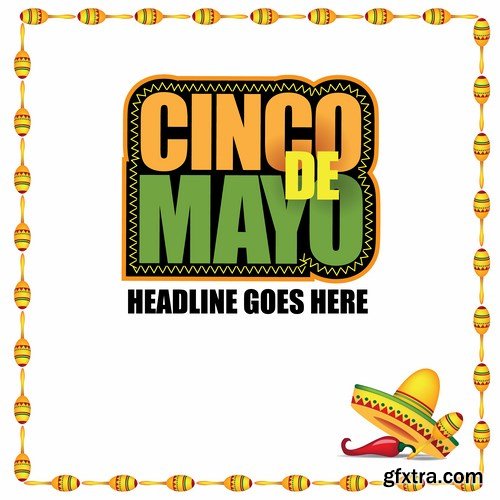 Cinco de Mayo icon - 9 EPS