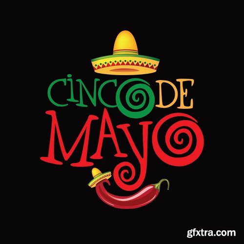 Cinco de Mayo icon - 9 EPS