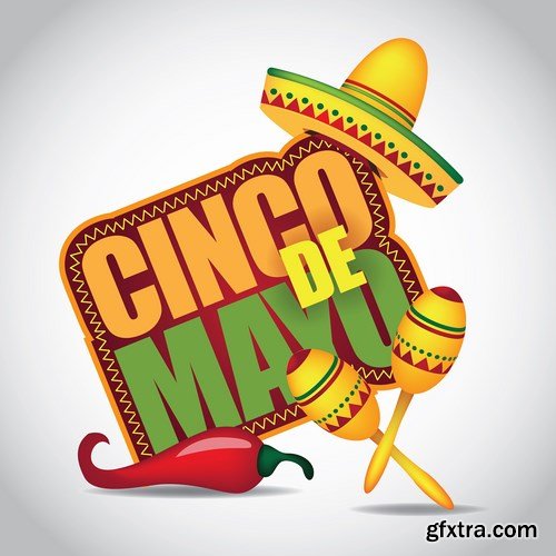 Cinco de Mayo icon - 9 EPS