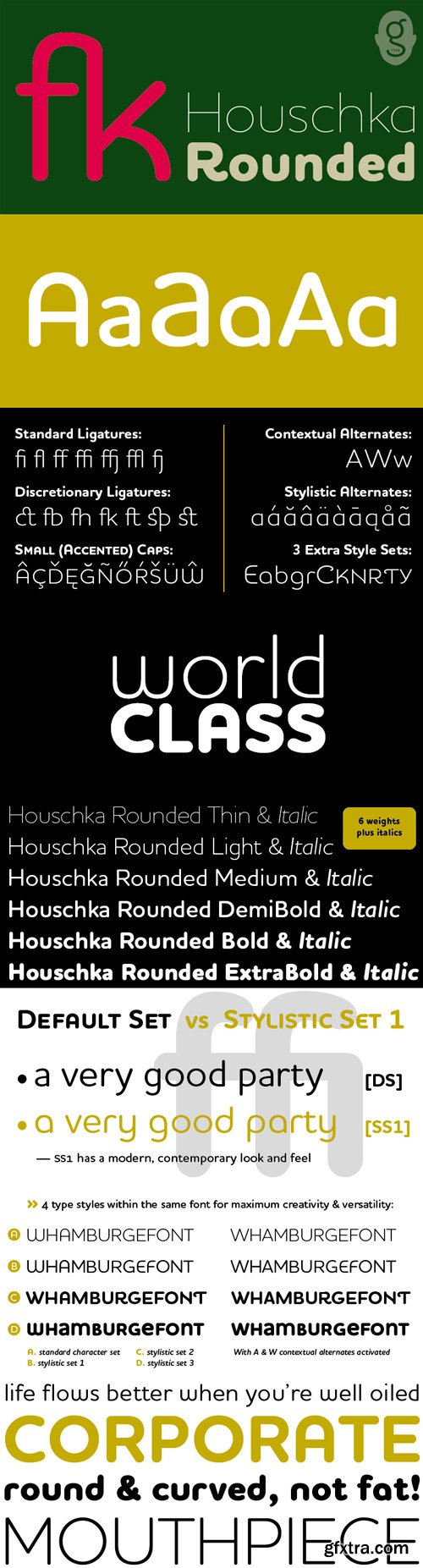 Houschka Rounded Font Family $495