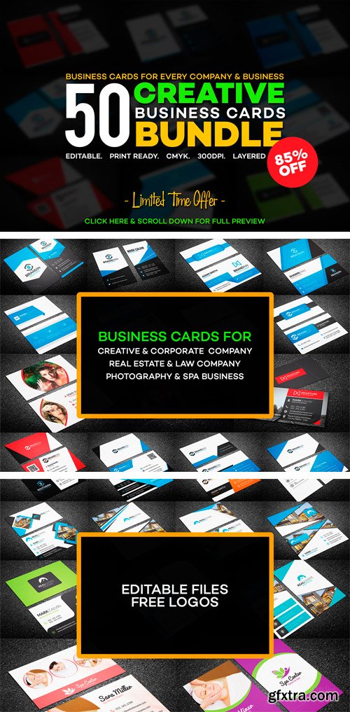 50 Creative Businesss Card Bundle (CM 277378)