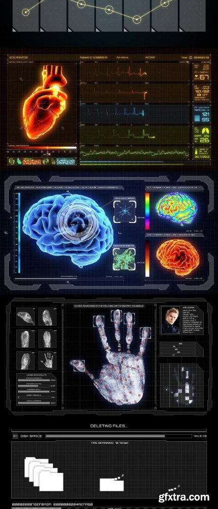 Videohive CyberTech HUD Infographic Pack 1058133