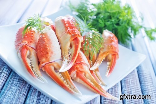 Collection of delicious lobster crab Omar mussel seafood cancer 25 HQ Jpeg