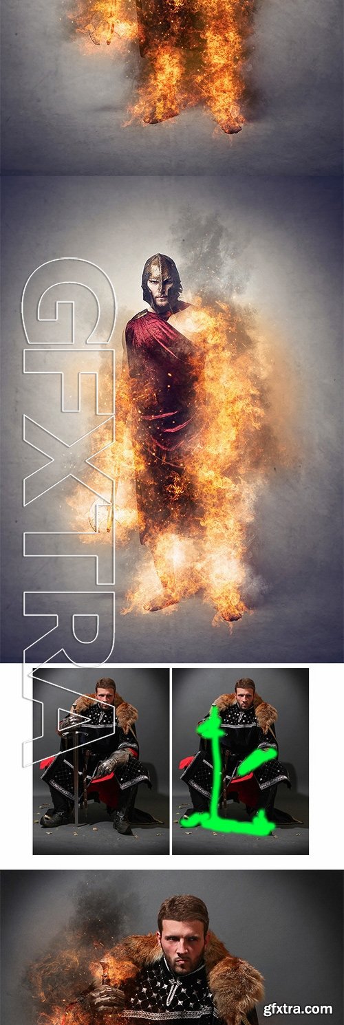 GraphicRiver - Fire Photoshop Action 11569299