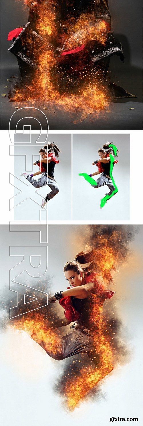 GraphicRiver - Fire Photoshop Action 11569299