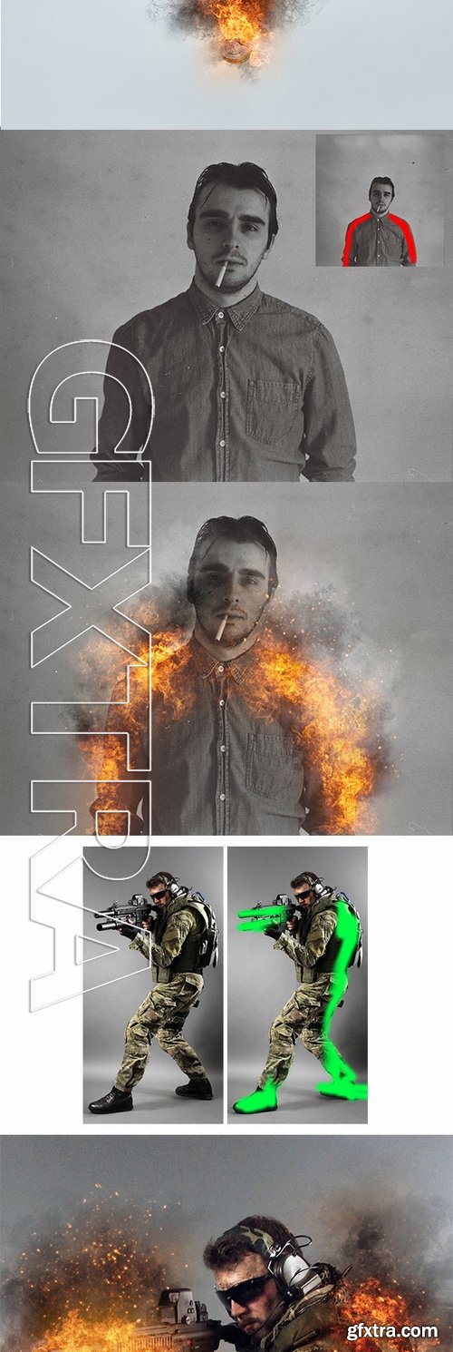 GraphicRiver - Fire Photoshop Action 11569299