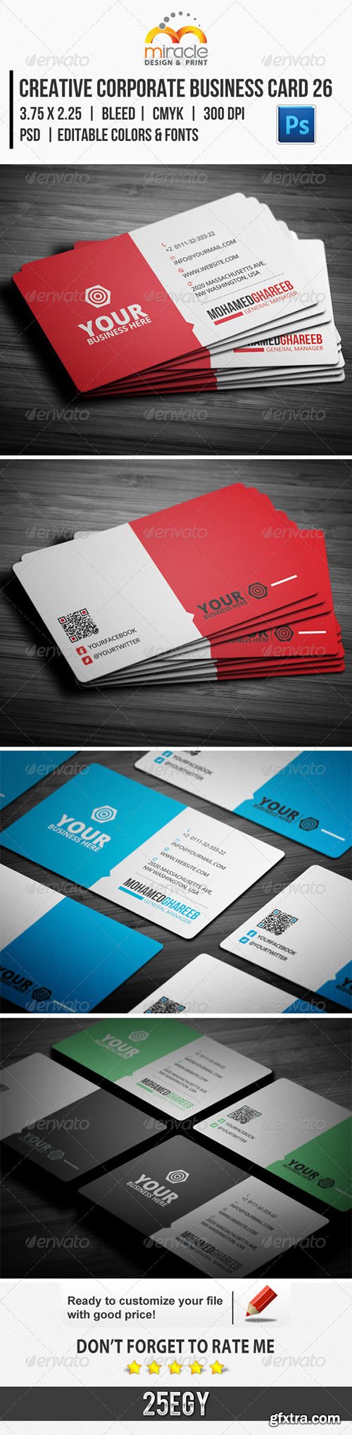 GraphicRiver - Creative Corporate Business Card 26 6382395