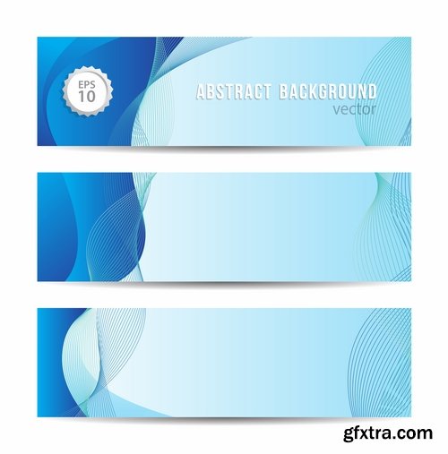 Collection of vector image brochure flyer banner #10-25 Eps