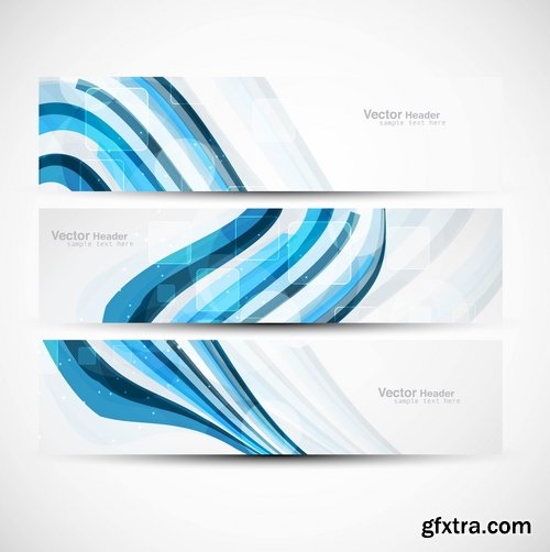 Collection of vector image brochure flyer banner #10-25 Eps